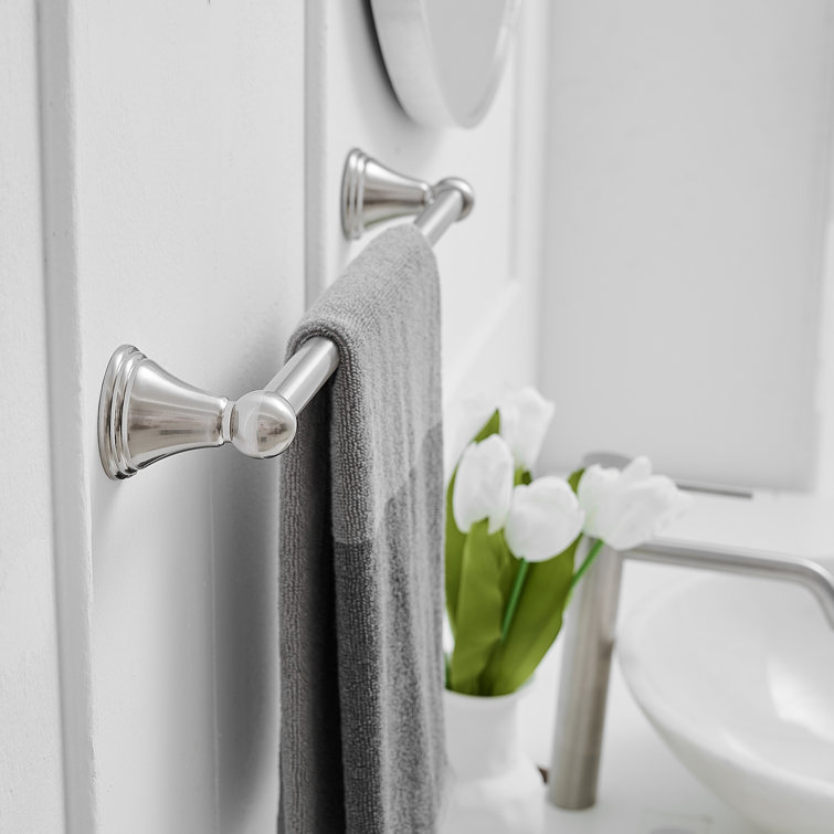 Brushed Nickel 18-Inch Wall Mounted Towel Bar