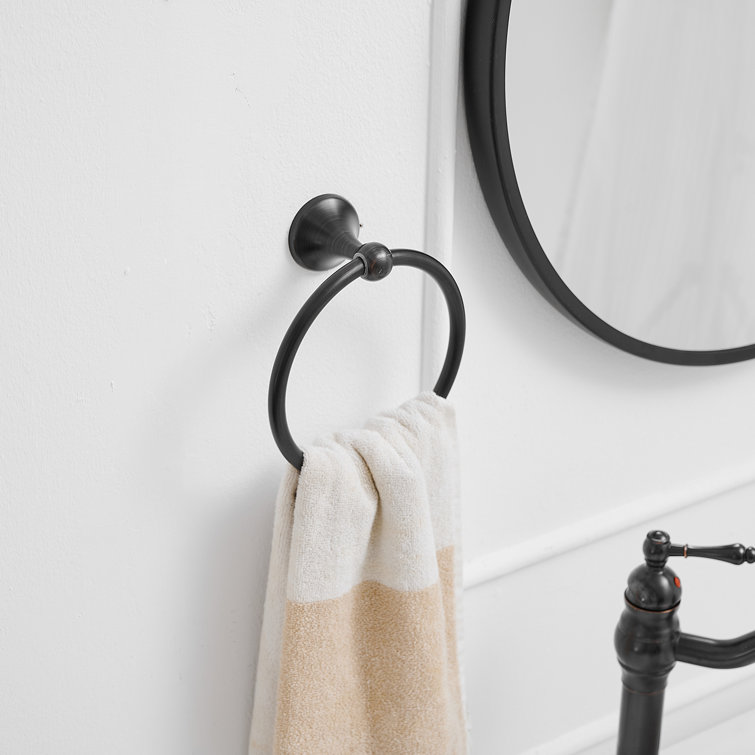Oil Rubbed Bronze 4-Piece Bathroom Hardware Set