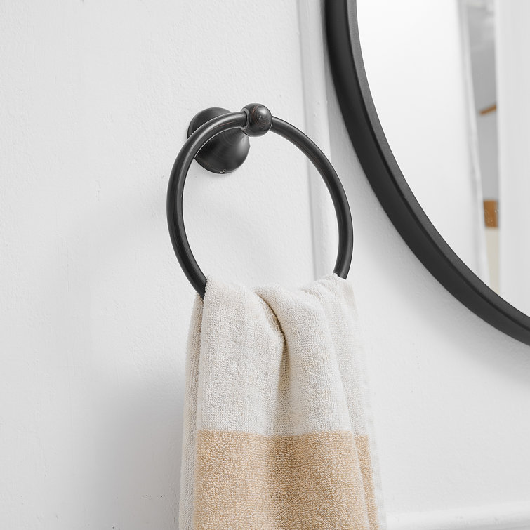 Bronze Circular Wall Mounted Towel Ring