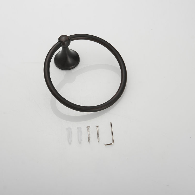 Bronze Circular Wall Mounted Towel Ring