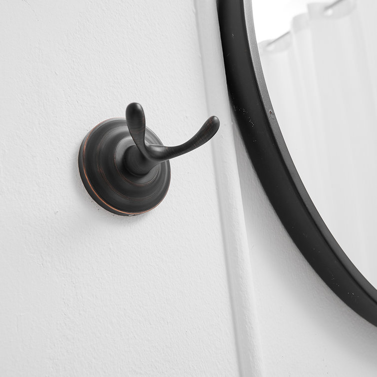 Oil Rubbed Bronze Traditional Zinc Bathroom Double Hook
