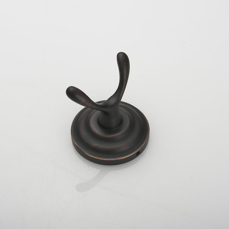 Oil Rubbed Bronze Traditional Zinc Bathroom Double Hook