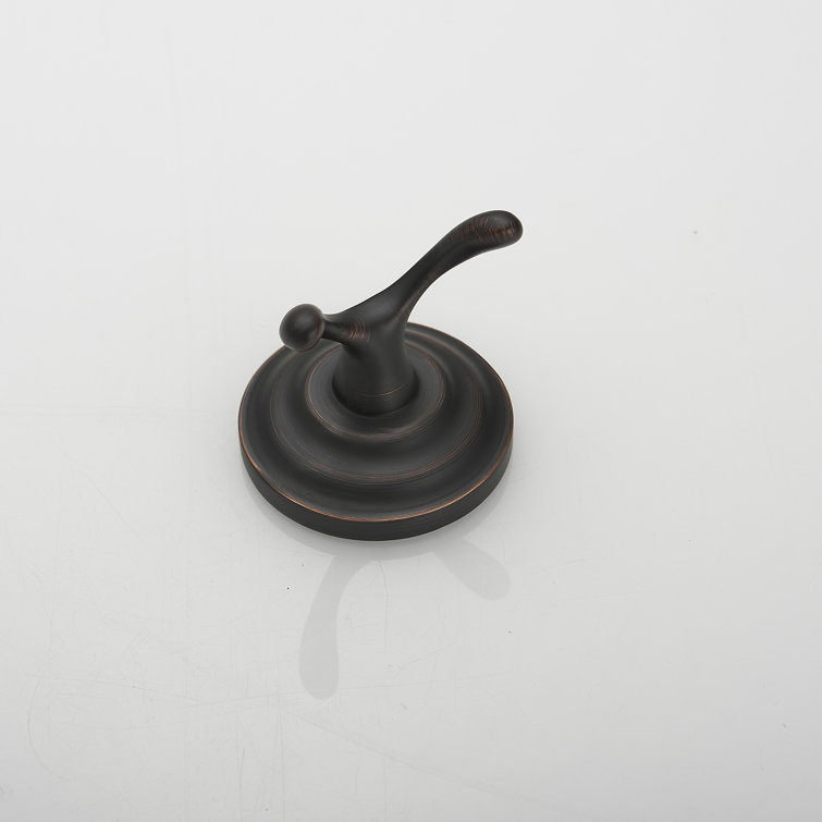 Oil Rubbed Bronze Traditional Zinc Bathroom Double Hook