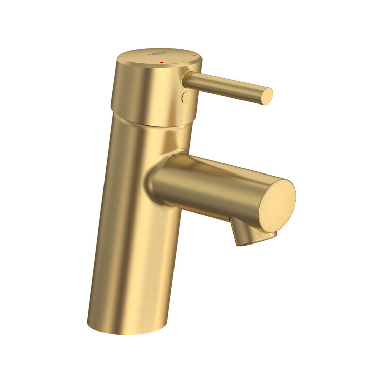 Brushed Gold Single Handle Modern Bathroom Faucet