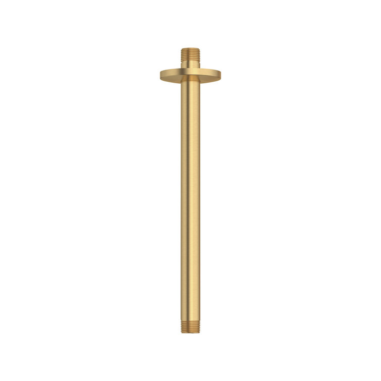 Gold Ceiling-Mount Shower Arm for Rain Showerheads