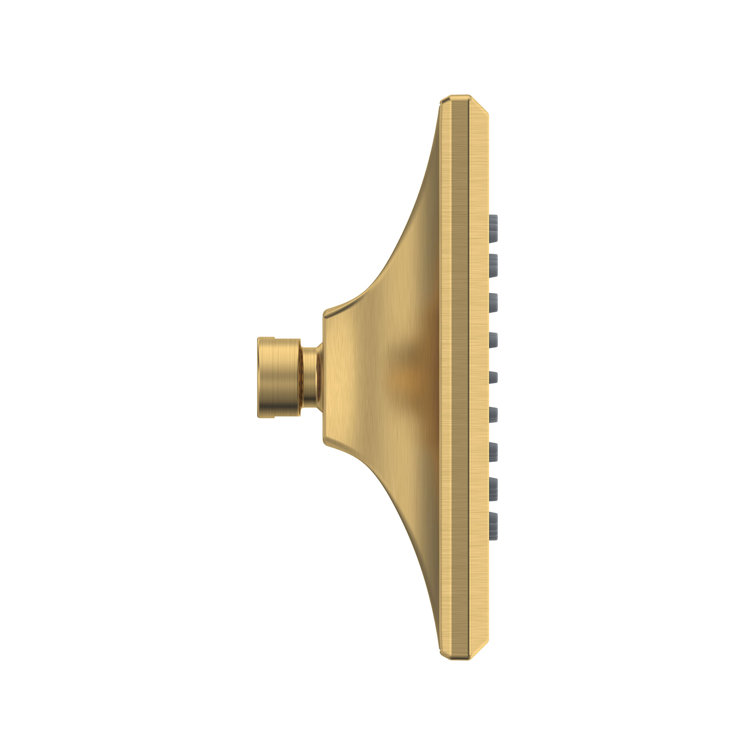 Brushed Gold Square Wall Mounted Rain Shower Head