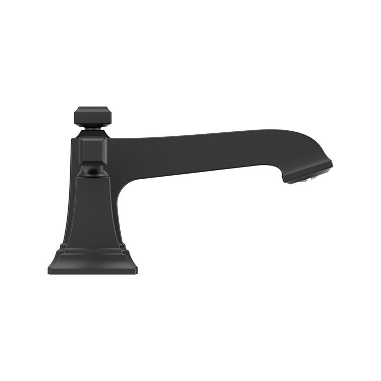 Town Square S Matte Black Widespread 2-Handle Bathroom Faucet
