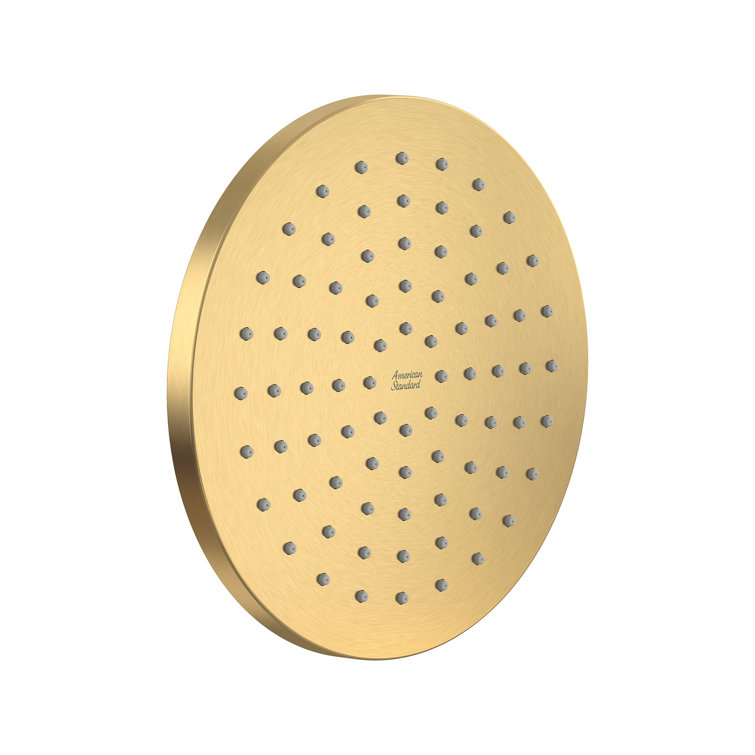Brushed Gold 8-Inch Round Rain Shower Head