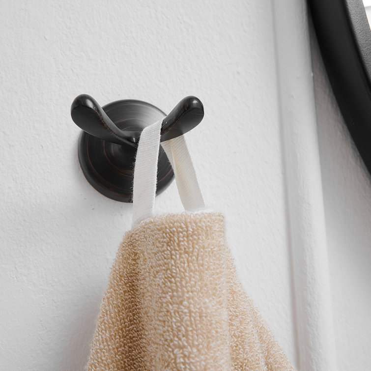 Oil Rubbed Bronze 4-Piece Bathroom Hardware Set
