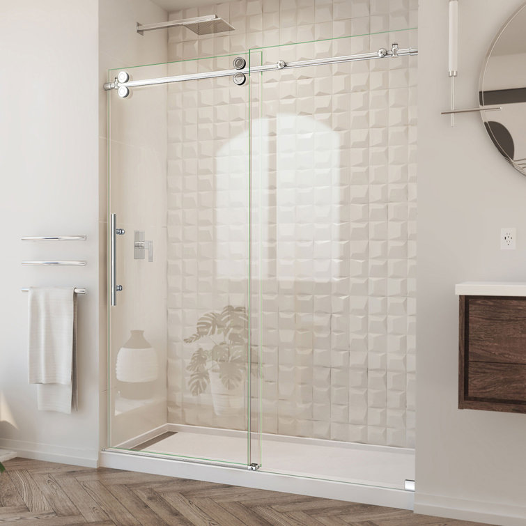 Enigma-XO 72" Frameless Sliding Shower Door with ClearMax Glass