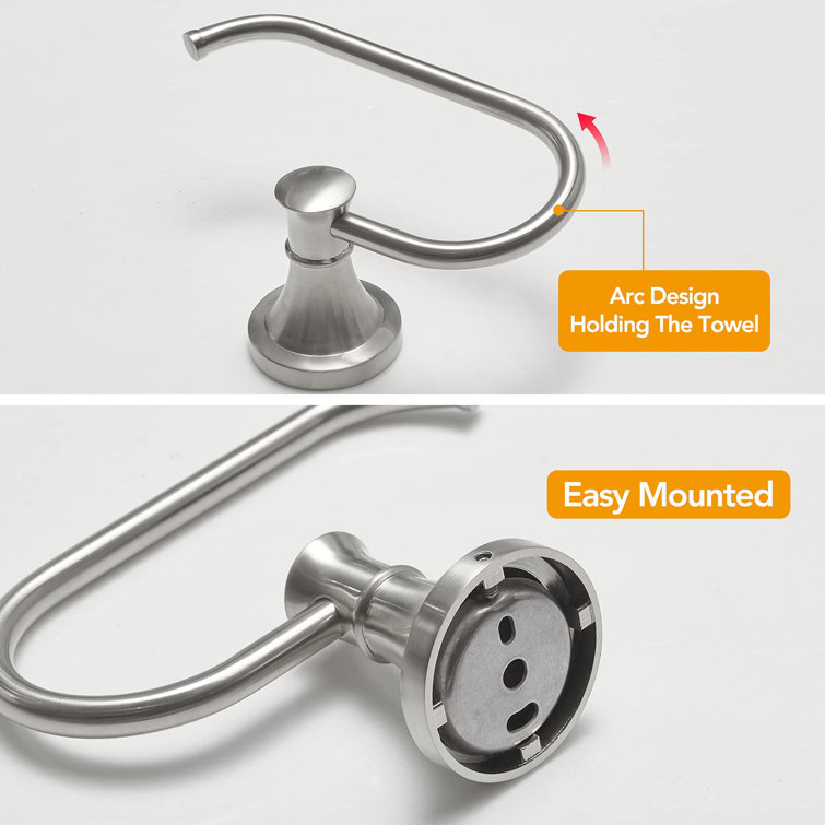 Brushed Nickel Wall Mounted Toilet Paper Holder