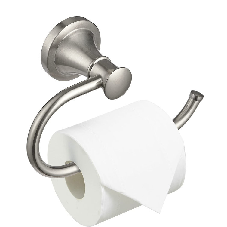 Brushed Nickel Wall Mounted Toilet Paper Holder