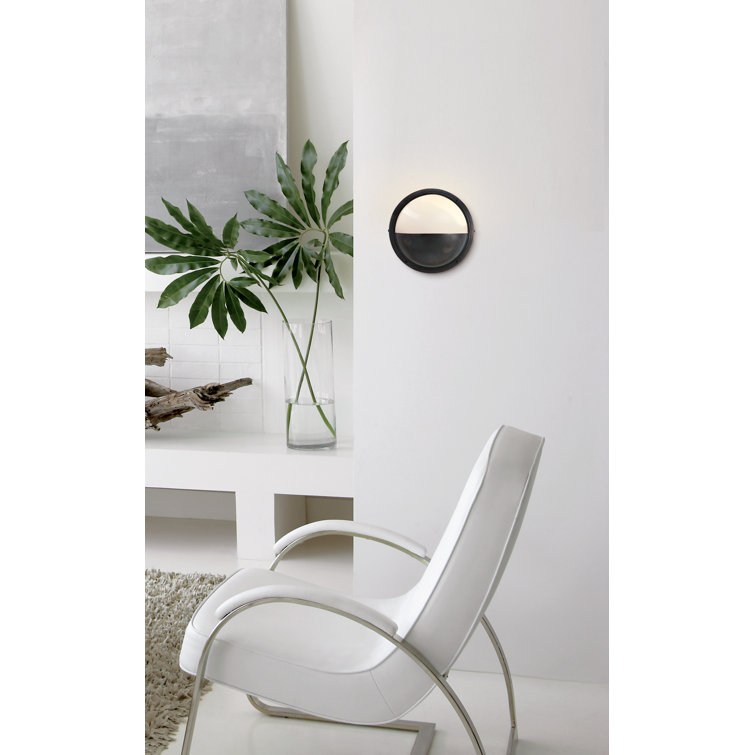 Polished Nickel 10" Dimmable Outdoor Wall Sconce