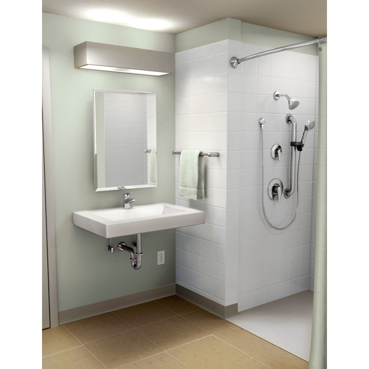 Chrome 5" Single Hole Commercial Bathroom Faucet