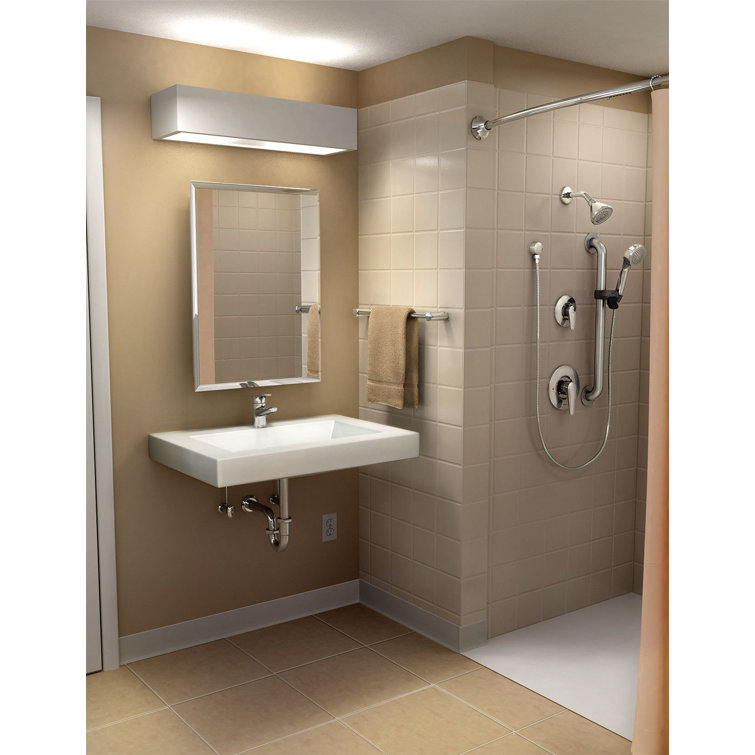 Chrome 5" Single Hole Commercial Bathroom Faucet