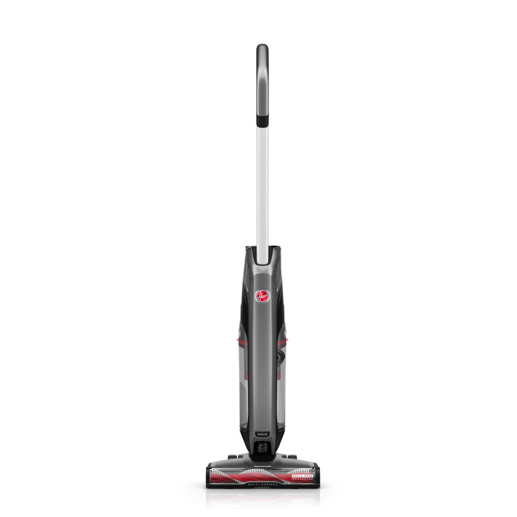 Hoover Cordless Upright Vacuum for Pets in Gray and Red