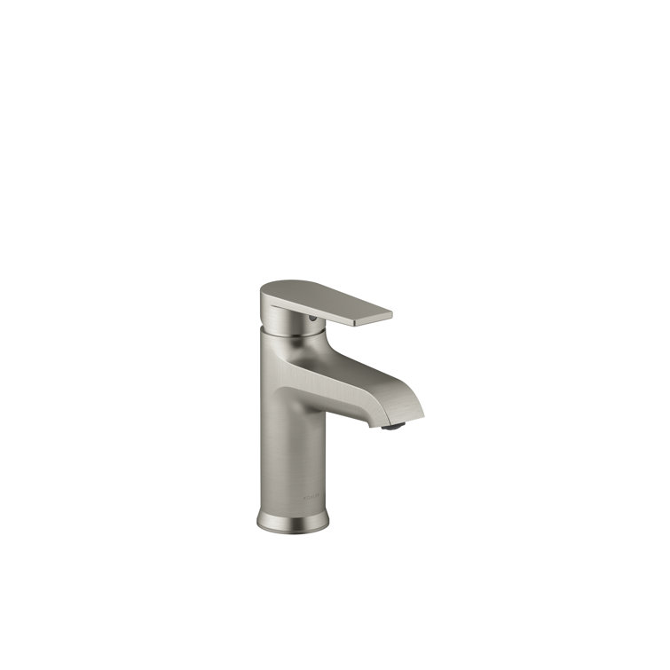 Hint Vibrant Brushed Nickel Single-Handle Low-Arc Bathroom Faucet