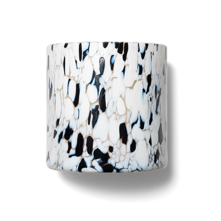 Hand-Blown Glass Clary Sage Scented Soy Candle
