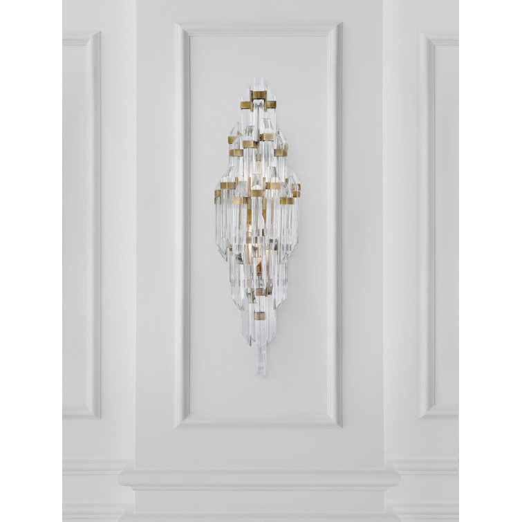 Antique Brass 24" Dimmable Direct Wired Sconce