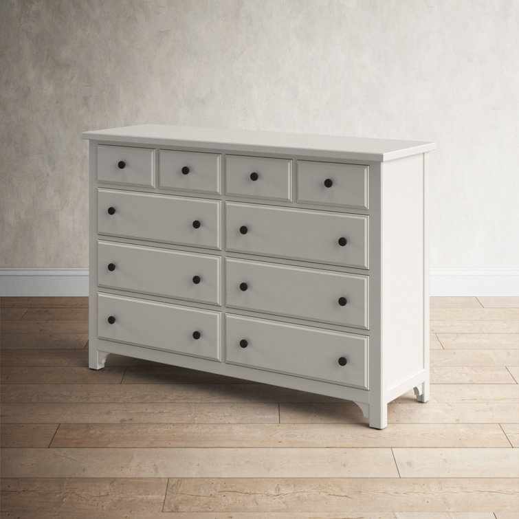 Soft White Double Dresser with Dovetail Drawers