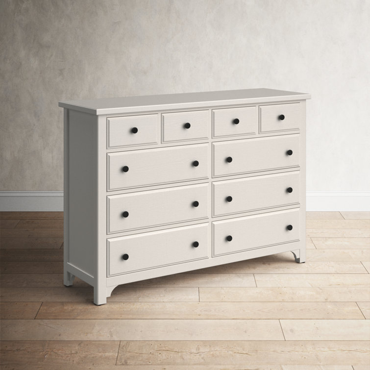 Soft White Double Dresser with Dovetail Drawers