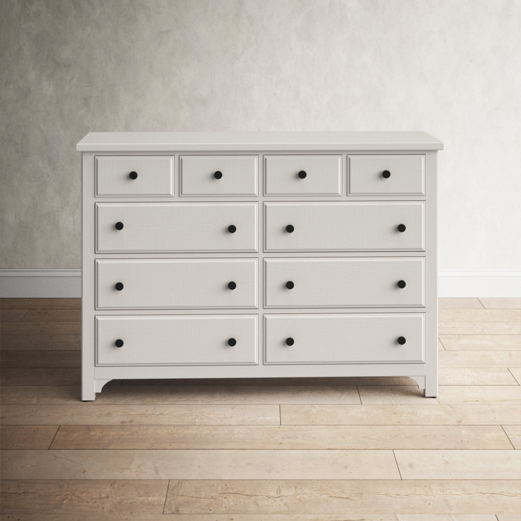 Soft White Double Dresser with Dovetail Drawers