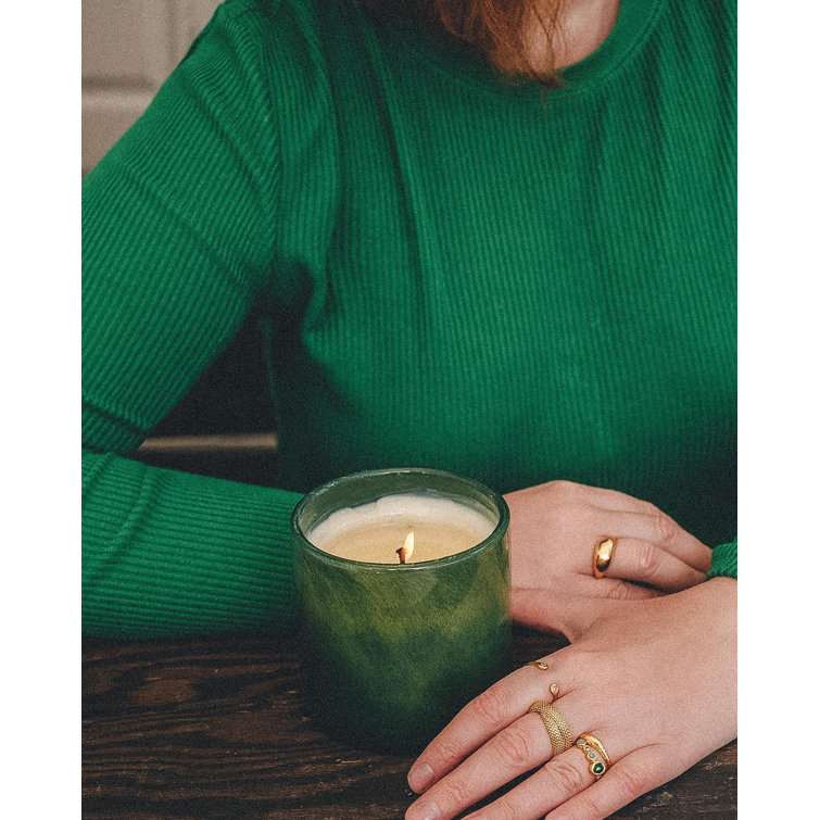 Verdant Breeze Soy Wax Scented Candle with Single Wick