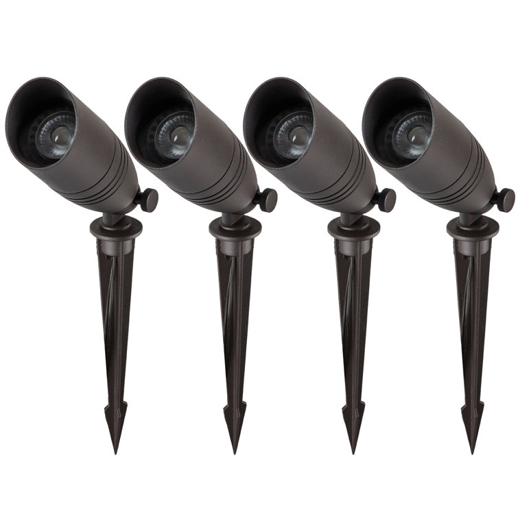 Dark Bronze Low Voltage Outdoor Landscape Spot Light Pack