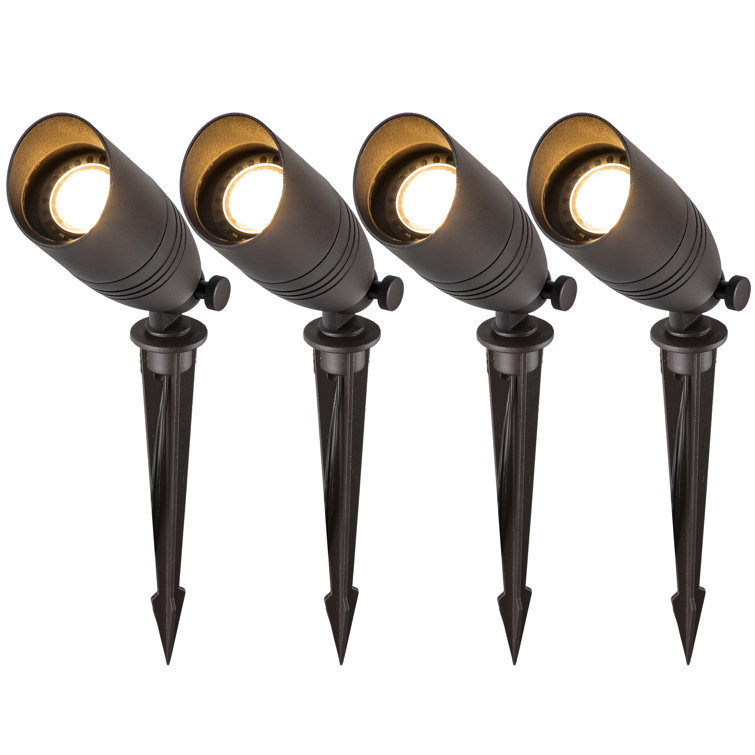 Dark Bronze Low Voltage Outdoor Landscape Spot Light Pack