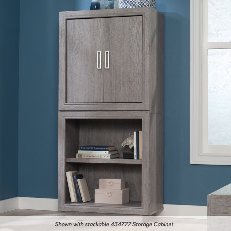 Ashen Oak 2-Door Adjustable Shelf Office Cabinet