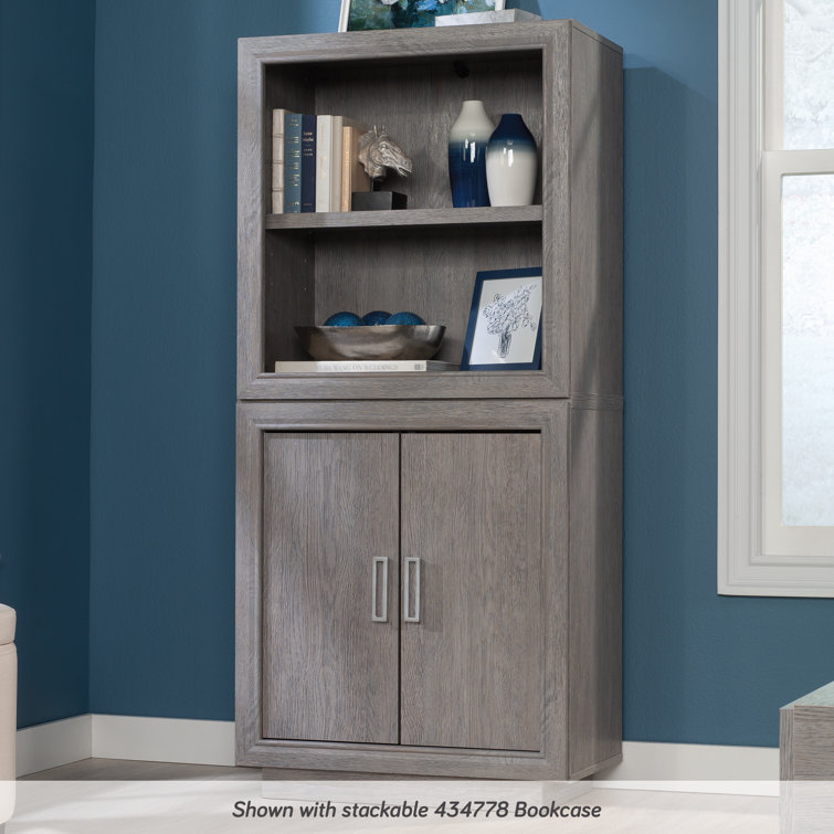Ashen Oak 2-Door Adjustable Shelf Office Cabinet