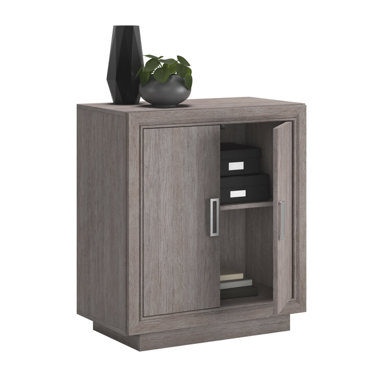 Ashen Oak 2-Door Adjustable Shelf Office Cabinet