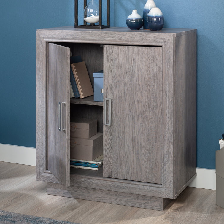 Ashen Oak 2-Door Adjustable Shelf Office Cabinet