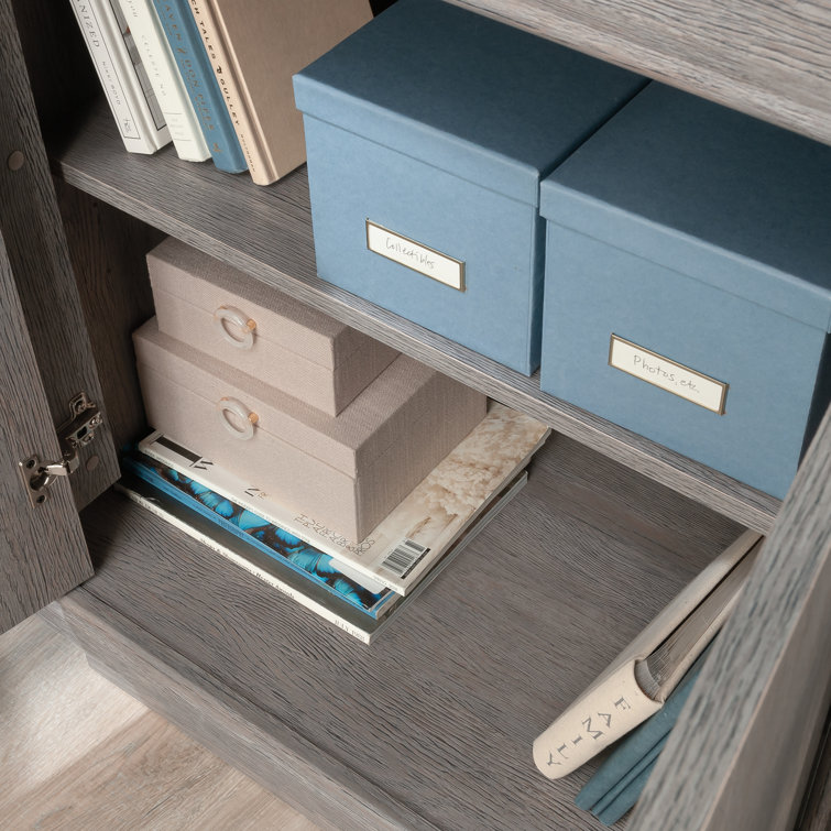 Ashen Oak 2-Door Adjustable Shelf Office Cabinet