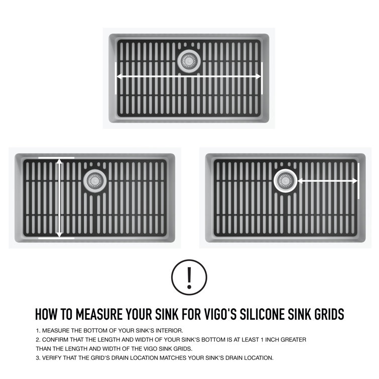 Matte Black Silicone Kitchen Sink Protective Grid