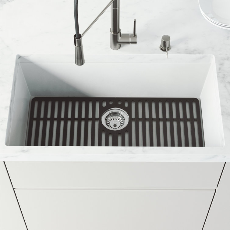 Matte Black Silicone Kitchen Sink Protective Grid