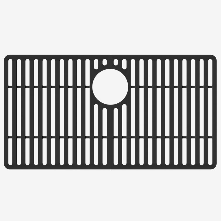 Matte Black Silicone Kitchen Sink Protective Grid