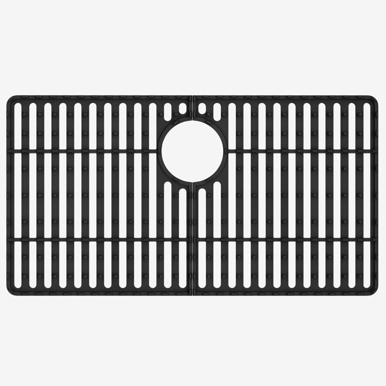 Matte Black Silicone Kitchen Sink Protective Grid