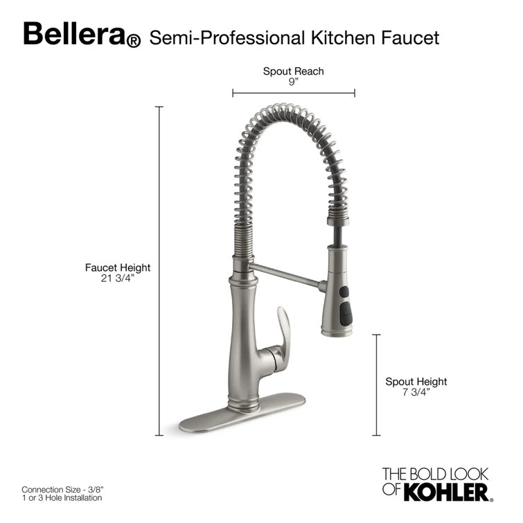 Oil-Rubbed Bronze High-Arch Kitchen Faucet with Pull-Down Spray