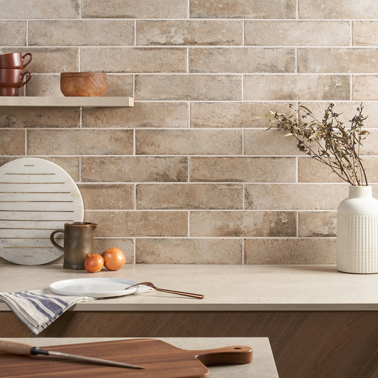 Ravello 3" x 12" Beige Natural Porcelain Tile