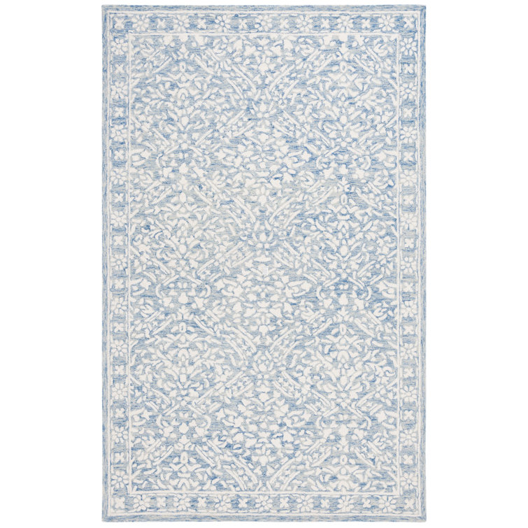 Ivory Elegance 5' x 8' Hand-Tufted Wool Area Rug