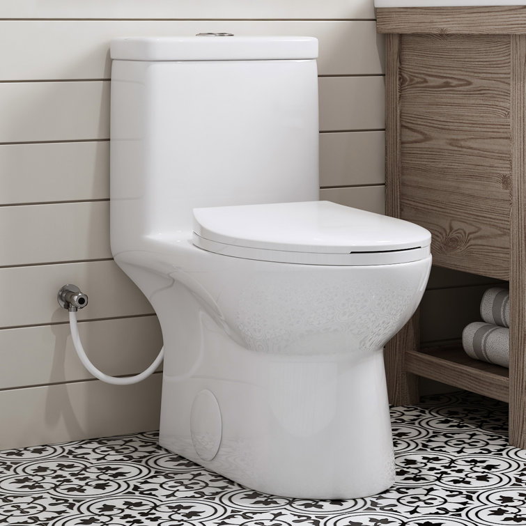 Greta White Vitreous China Dual-Flush Elongated Toilet