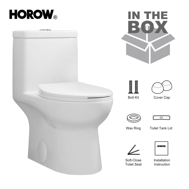 Greta White Vitreous China Dual-Flush Elongated Toilet