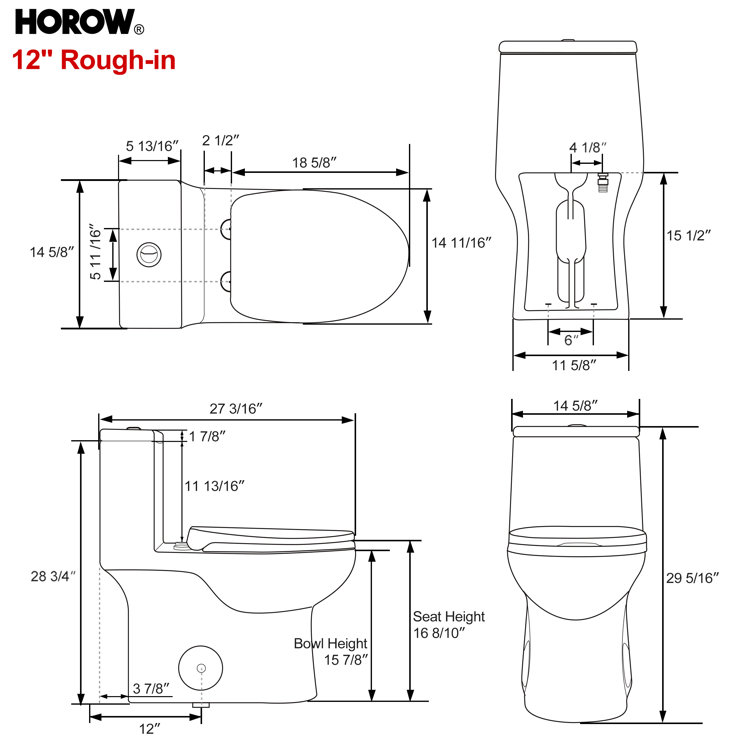Greta White Vitreous China Dual-Flush Elongated Toilet