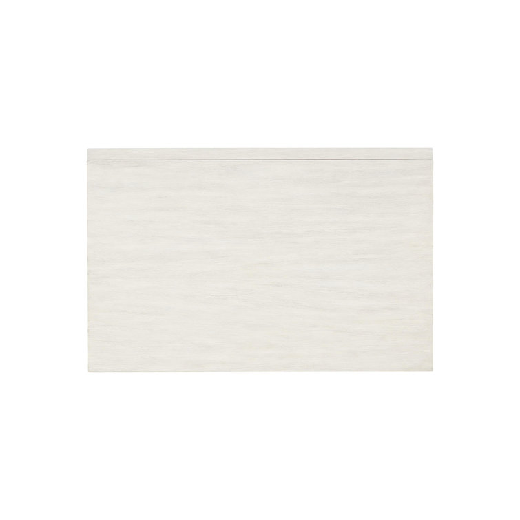 34" Two-Tone Brown and White Solid Wood Nightstand