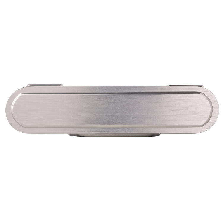 Silver and Clear Quartz Tabletop Clock with Roman Numerals