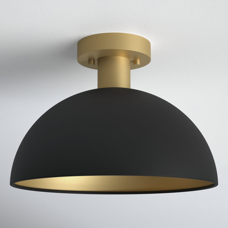 Darrah Single Light Metal Semi Flush Mount