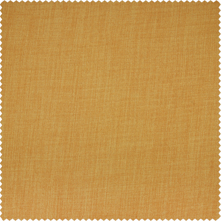 Dandelion Gold Faux Linen Blackout Curtain Panel, 100" x 84"