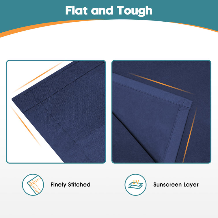 12'x10' Dark Blue Polyester Patio Awning Fabric Replacement