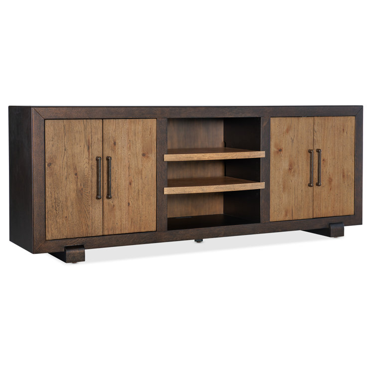 Big Sky Rustic Brown 84'' Media Console with Cabinet